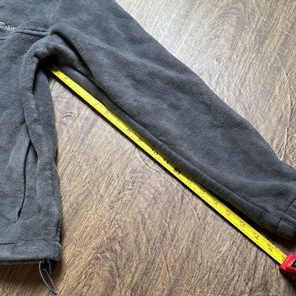 Columbia Full Zip Fleece Gray Orange Jacket Size M - Picture 12 of 12
